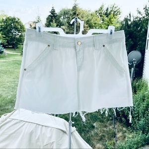 Express Denim Mini Skirt